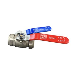 Dual Lever Ball Valves - Blue / Red Handle
